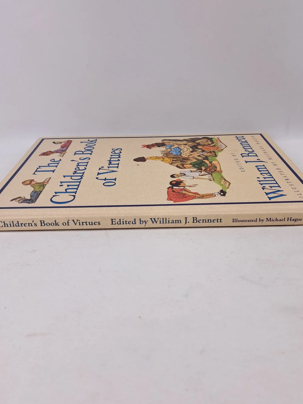 The Children's Book of Virtues by - William J. Bennett Cream Cover